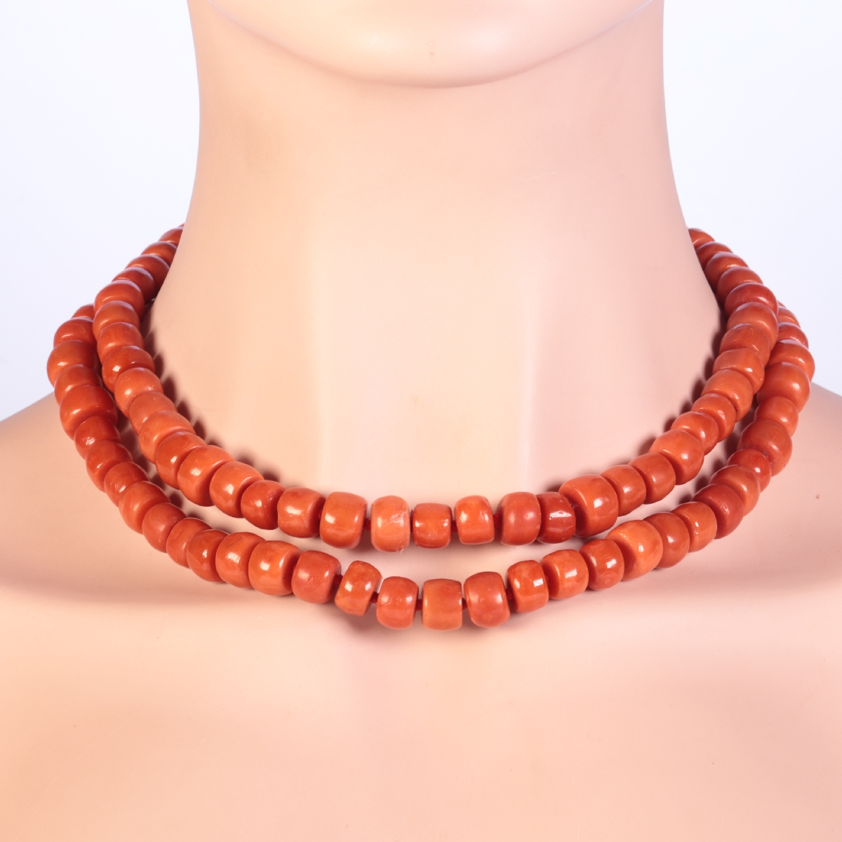 Echoes of Enlightenment: Blood Coral Necklace